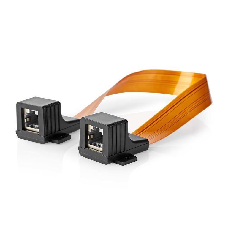 Nedis CCGB85901BK03 kabel sieciowy Czarny, Pomarańczowy 0,3 m Cat5e U/UTP (UTP)