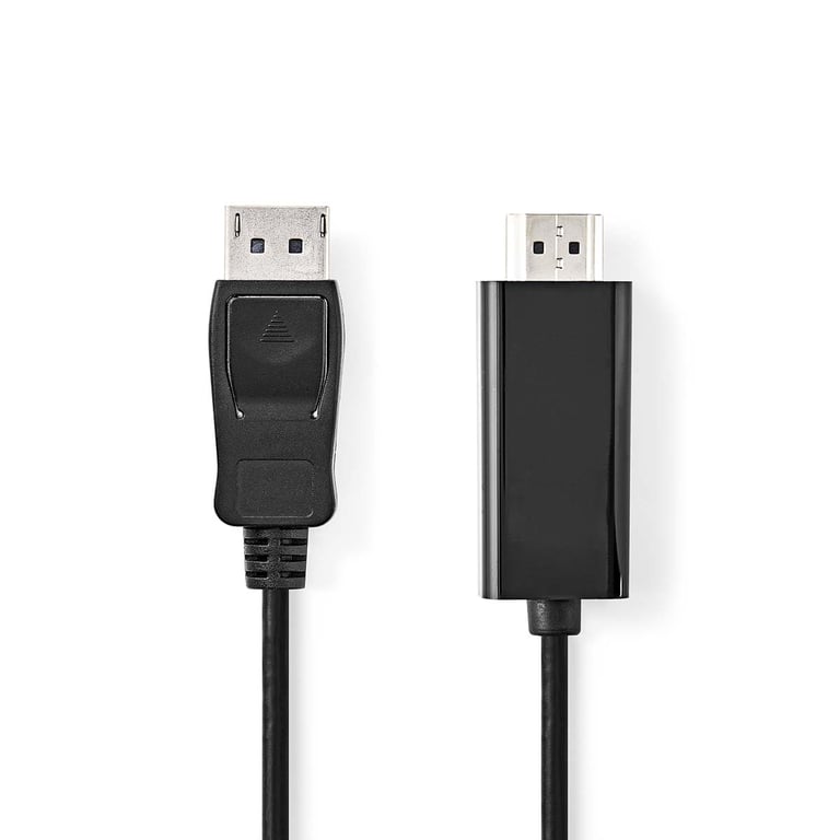 Nedis CCGL37100BK30 adapter kablowy 3 m HDMI Typu A (Standard) DisplayPort Czarny