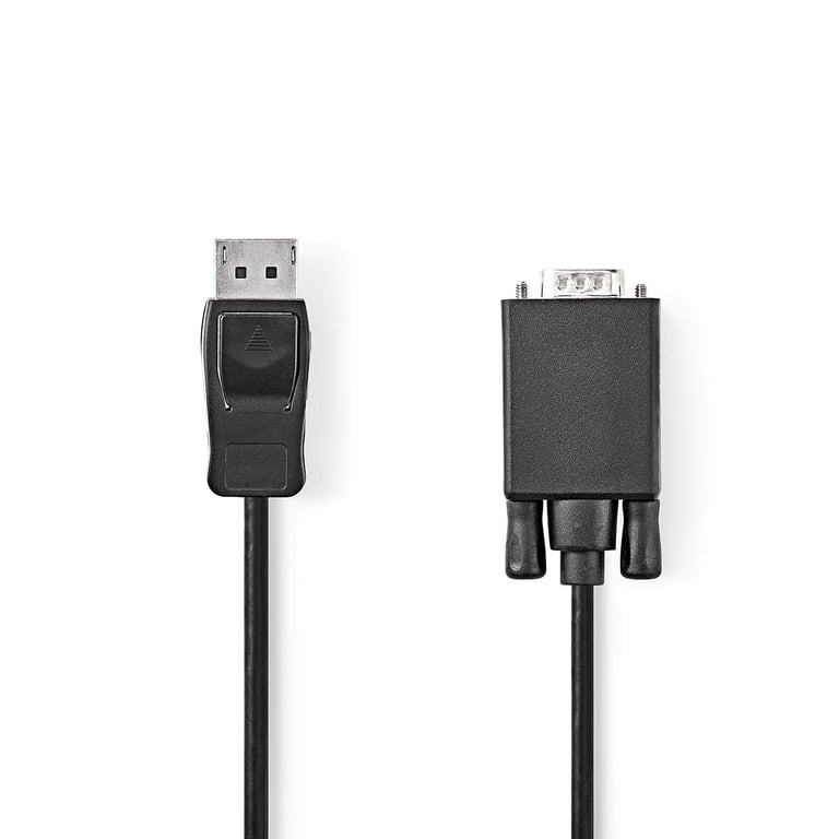 Nedis CCGL37301BK20 adapter kablowy 2 m VGA (D-Sub) DisplayPort Czarny