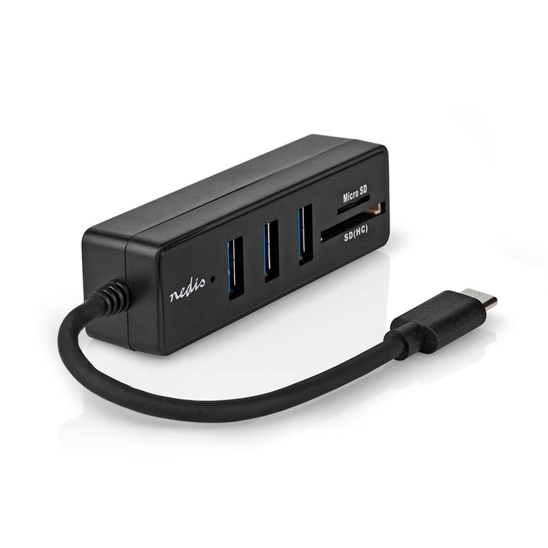 Nedis CCGB64250BK01 stacja dokująca Przewodowa USB Type-C Czarny
