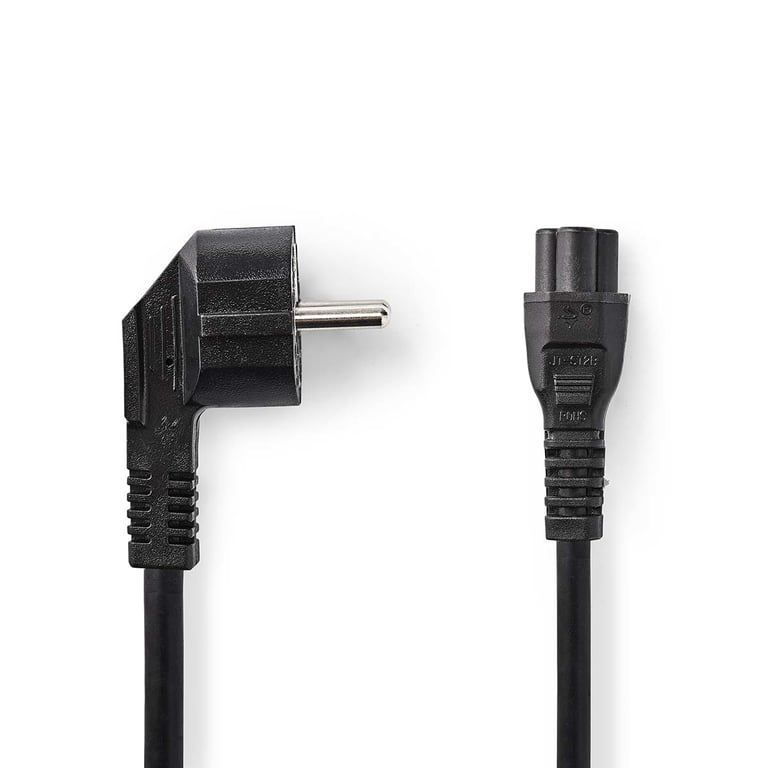 Nedis CEGL10100BK20 kabel zasilające Czarny 2 m C5 panel