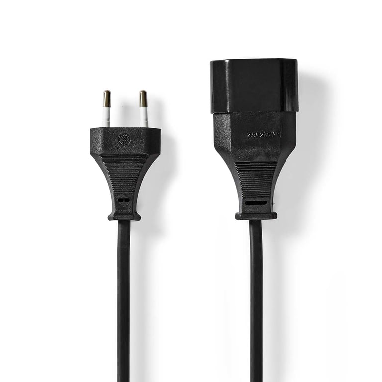 Nedis CEGL11085BK50 kabel zasilające Czarny 5 m CEE7/16