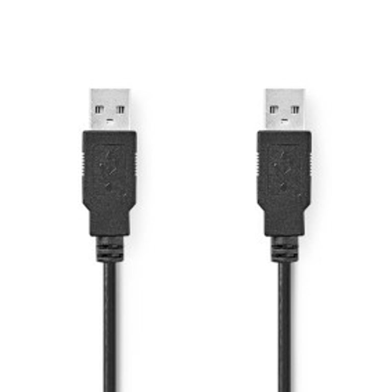 Nedis CCGL60000BK50 kabel USB USB 2.0 5 m USB A Czarny