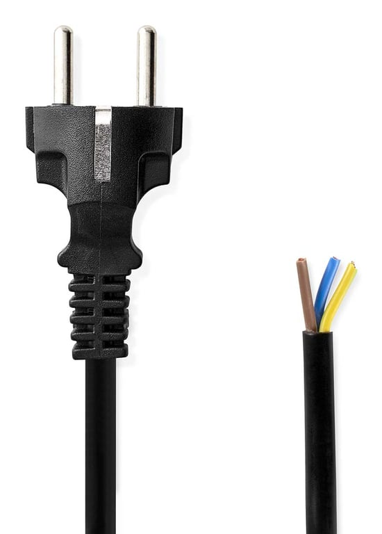 Nedis CEGL11930BK kabel zasilające Czarny 3 m