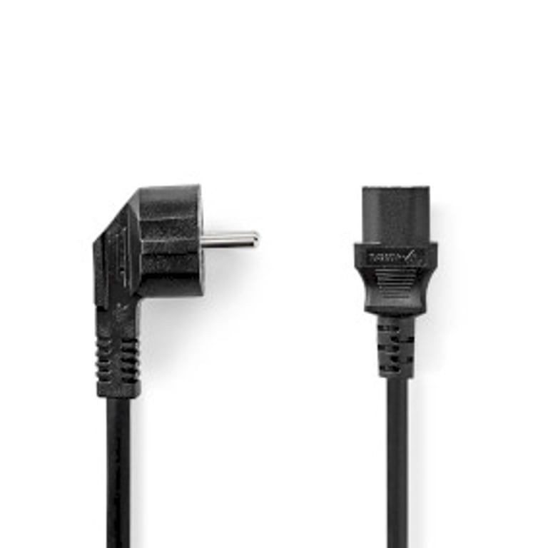 Nedis CEGL10000BK20 kabel zasilające Czarny 2 m ‎CEE 7/5 C13 panel