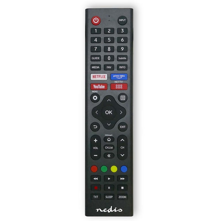 Nedis TVRC45HIBK pilot Podczerwień TV Naciśnij przyciski