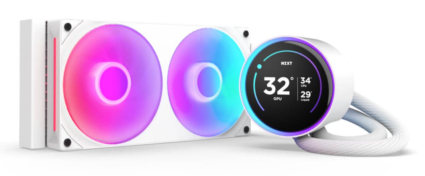 NZXT Kraken Elite 240 RGB Procesor Chłodnica cieczy all-in-one 12 cm Biały 1 szt.