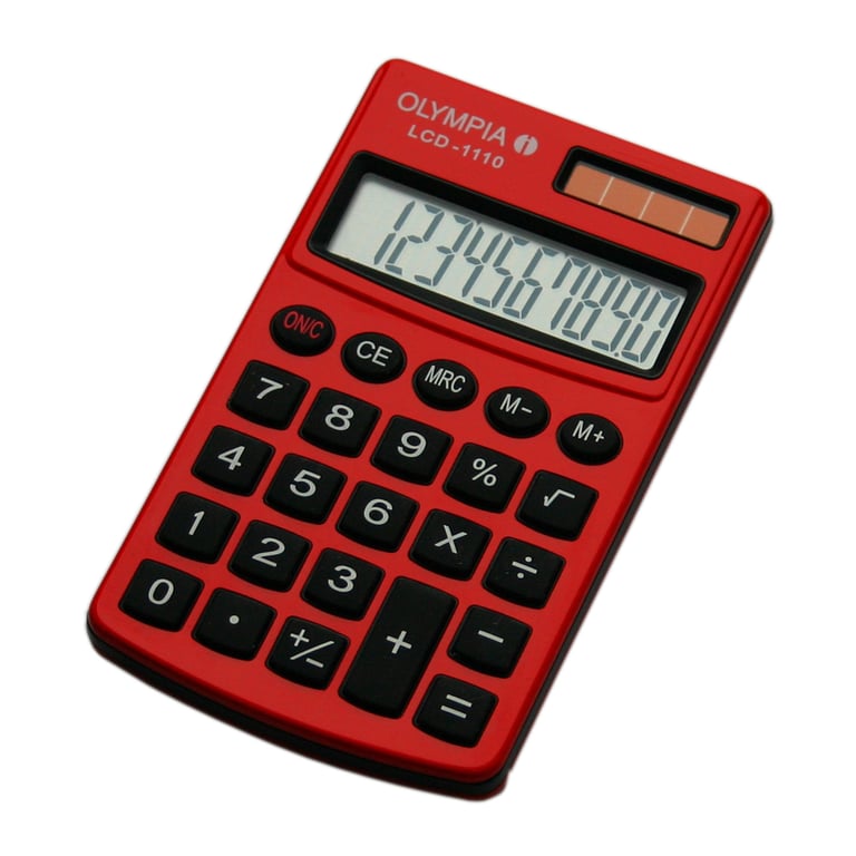 Olympia LCD 1110 kalkulator Kieszeń Podstawowy kalkulator Czerwony