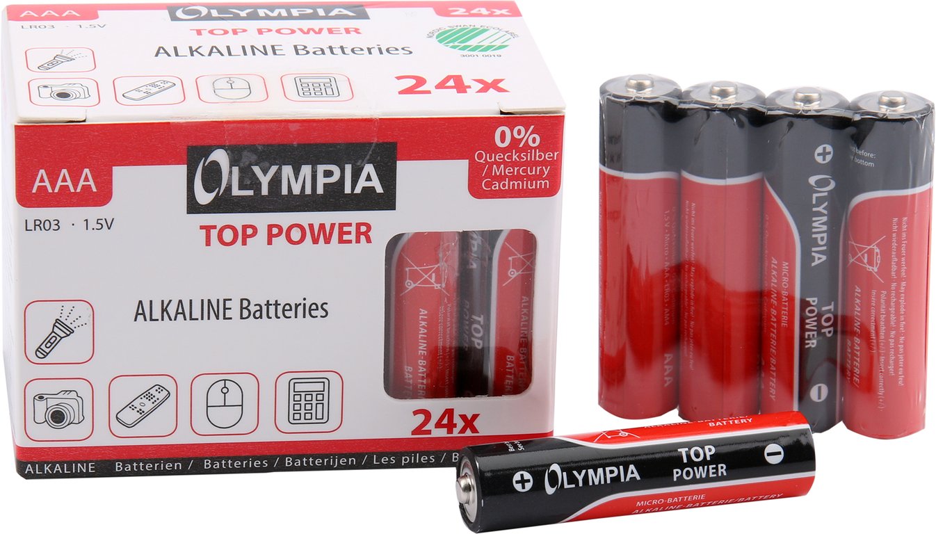 Olympia 40180 bateria do użytku domowego AAA Alkaliczny