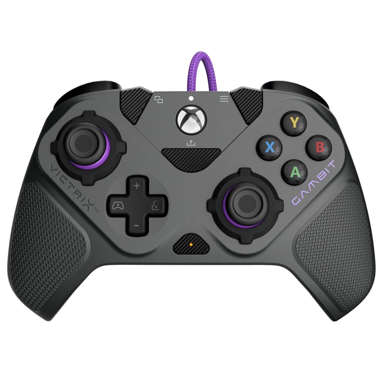 PDP 049-006-GY kontroler gier Czarny, Szary, Fioletowy USB Gamepad Analogowa/Cyfrowa PC, Xbox One, Xbox Series S, Xbox Series X