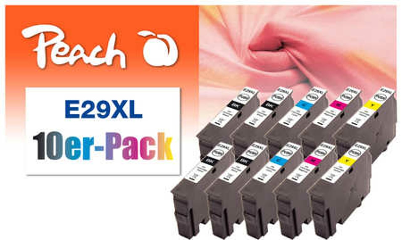 Peach PI200-469 nabój z tuszem Czarny fotograficzny, Cyan fotograficzny, Magenta fotograficzna, Zdjęcie w kolorze żółtym