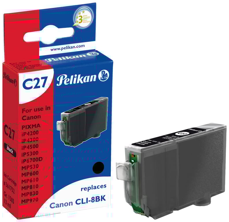 Pelikan С27 nabój z tuszem 1 szt. Czarny