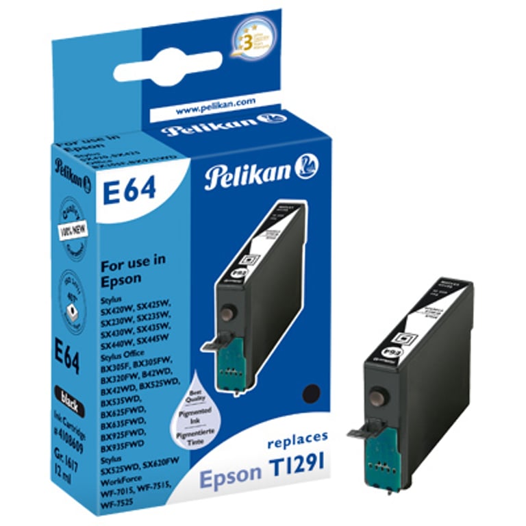 Pelikan E64 nabój z tuszem 1 szt. Czarny