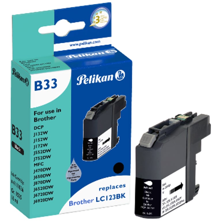 Pelikan B33 nabój z tuszem Czarny