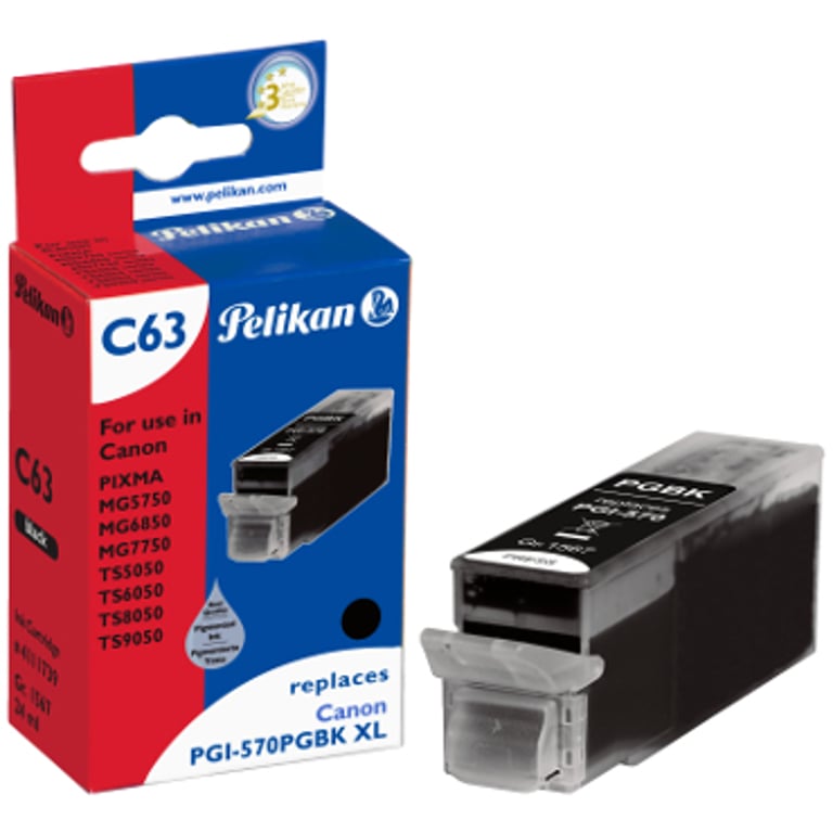 Pelikan C63 nabój z tuszem 1 szt. Zamiennik Czarny
