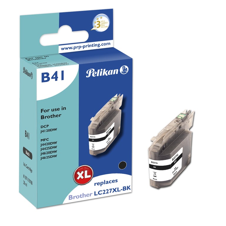 Pelikan B41 Black nabój z tuszem 1 szt. Zamiennik Wysoka (XL) wydajność Czarny