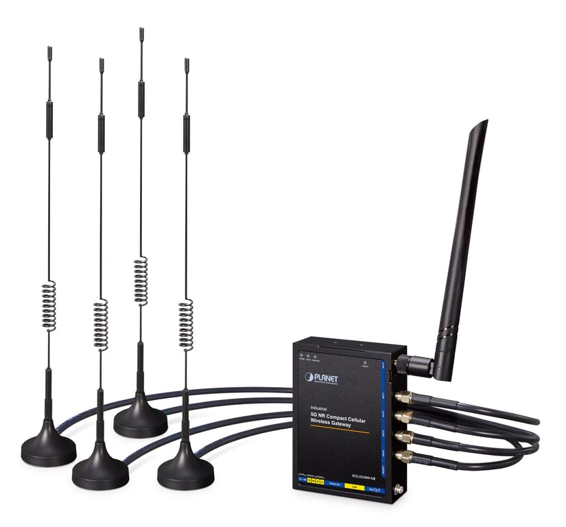 PLANET Industrial 5G NR Compact Cellular Wireless Gateway - Gateway gateway/kontroler