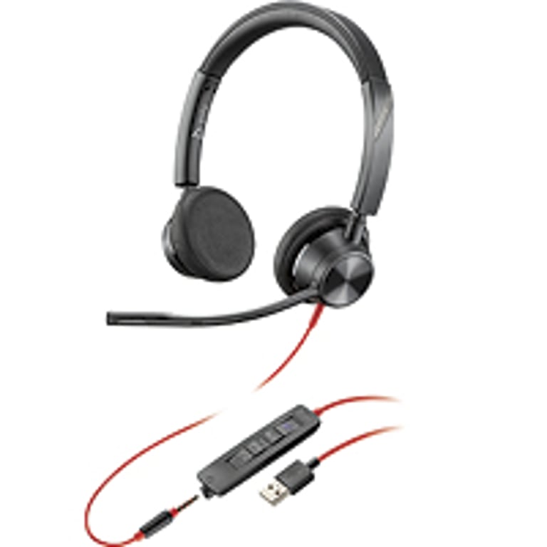 POLY Blackwire 3315 Zestaw słuchawkowy Przewodowa Opaska na głowę Biuro/centrum telefoniczne USB Typu-A Czarny