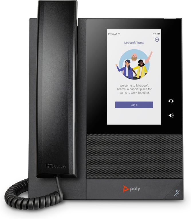 POLY Biznesowy telefon multimedialny CCX 400 do aplikacji Microsoft Teams, z obsługą PoE