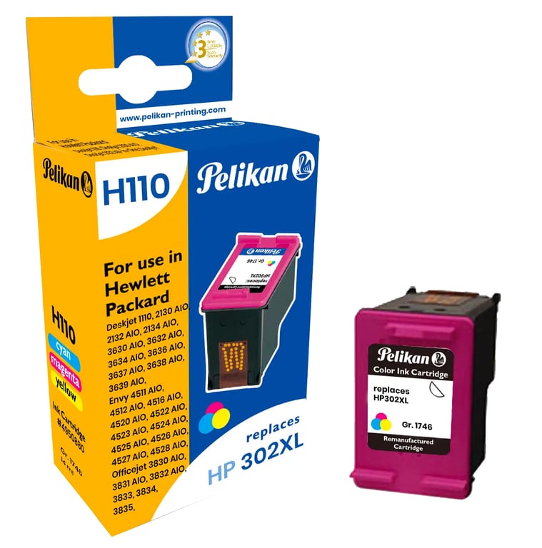 Pelikan 4950880 nabój z tuszem 1 szt. Zamiennik Cyjan, Purpurowy, Żółty