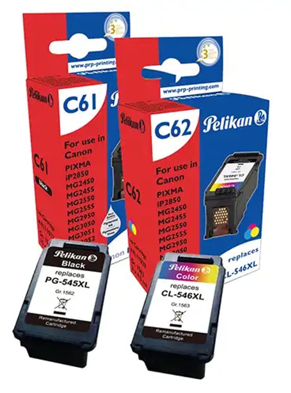 Pelikan 4950660 nabój z tuszem 2 szt. Zamiennik Czarny, Cyjan, Purpurowy, Żółty