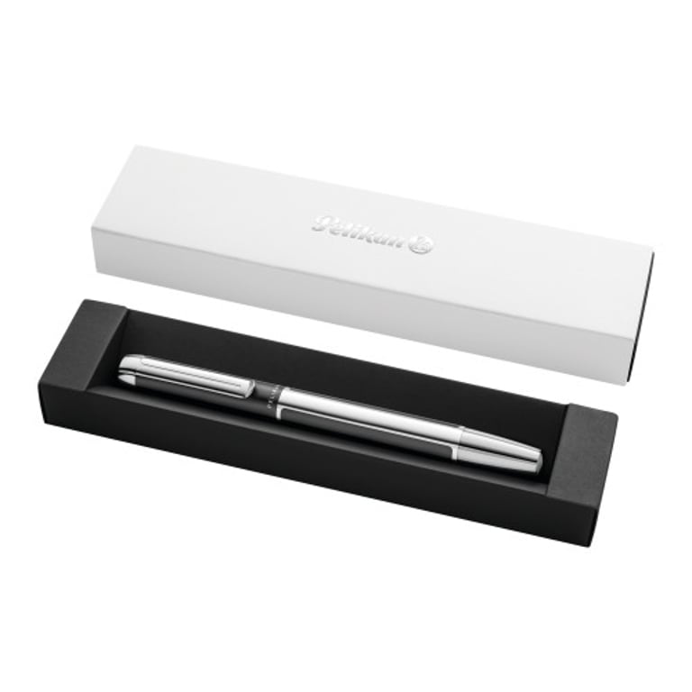 Pelikan Pura P40 wieczne pióro System napełniania nabojem Antracyt, Stal satynowa 1 szt.