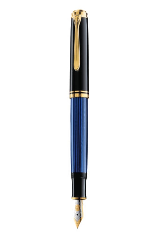 Pelikan Souverän® 400 wieczne pióro Wbudowany system napełniania Czarny, Niebieski 1 szt.