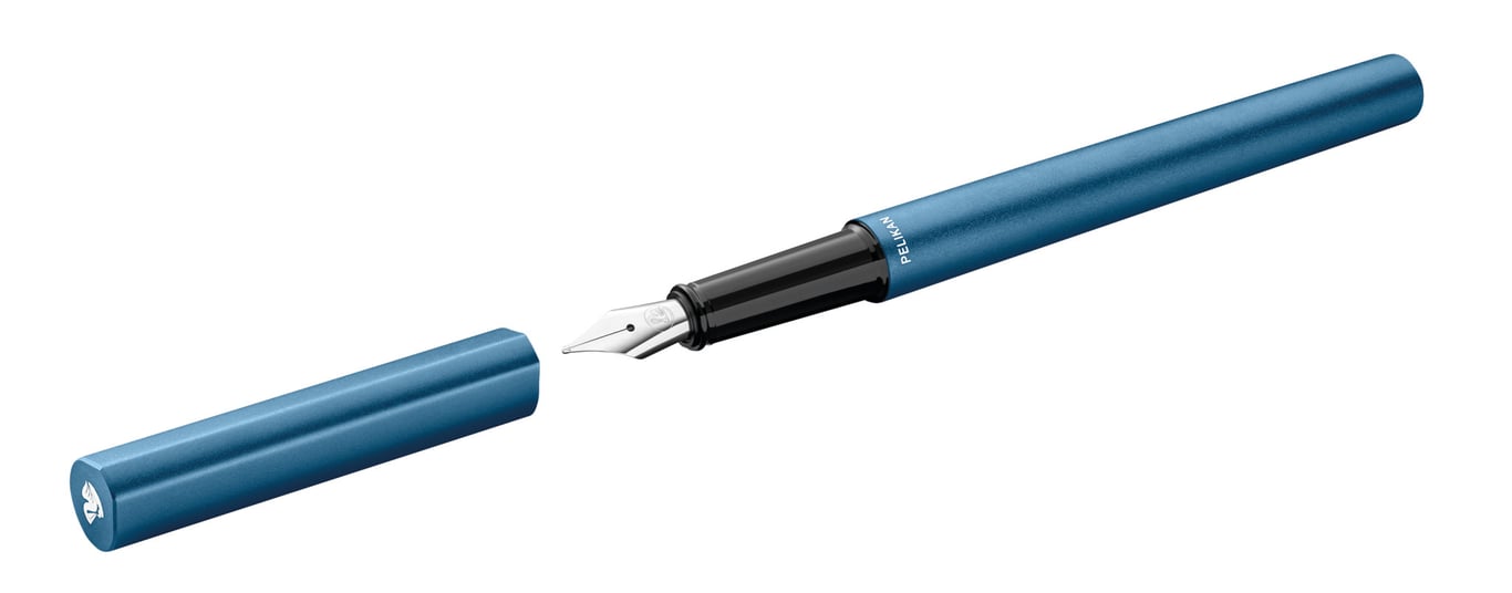 Pelikan 823609 wieczne pióro System napełniania nabojem Niebieski, Benzynowy 1 szt.