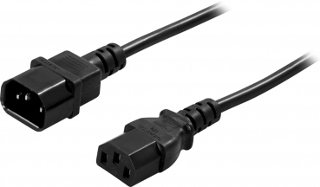 PowerWalker 91010013 kabel zasilające Czarny C14 panel C13 panel