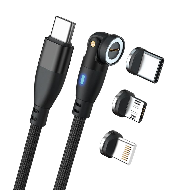 RealPower MagneticCharge 100 kabel USB 1 m USB C Czarny