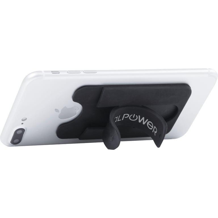 Stojak na smartfon RealPower + inteligentny portfel (gniazdo kart)