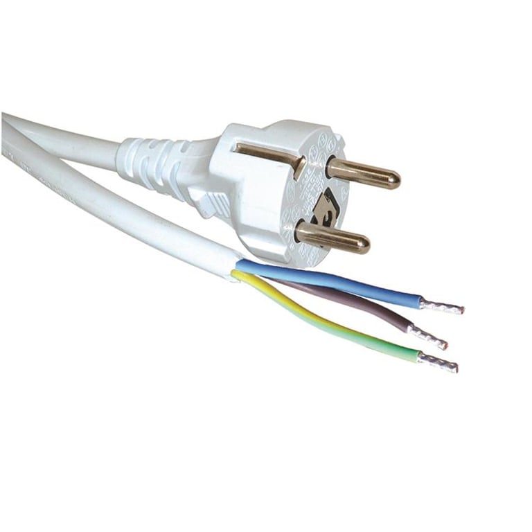 ROLINE 30.17.9005 kabel zasilające Biały 5 m CEE7/7