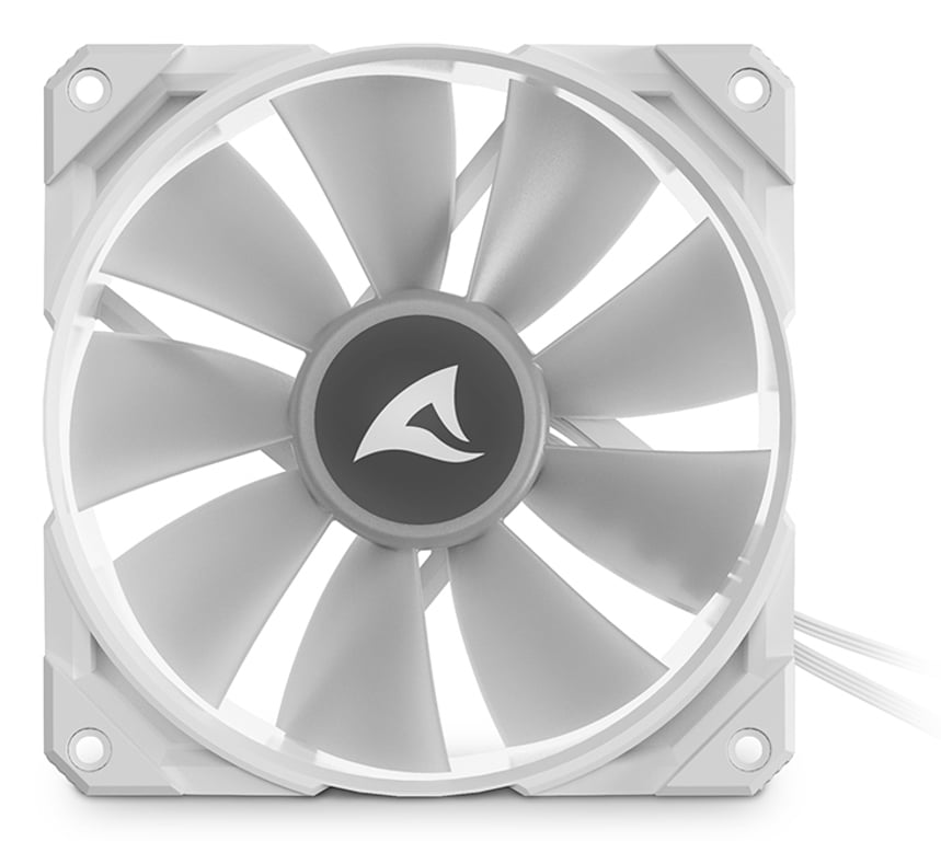 Sharkoon F50 Obudowa komputera Wentylator 12 cm Szary, Biały