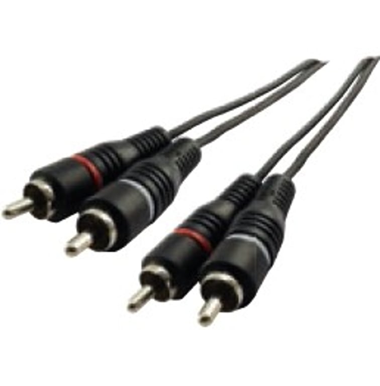 Schwaiger CIK5450 kabel audio 5 m 2 x RCA Czarny