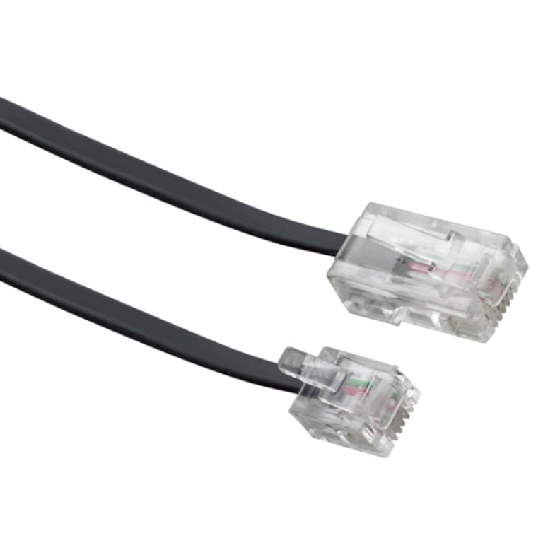 Schwaiger 6.0m RJ-11 - RJ-45 6 m Czarny