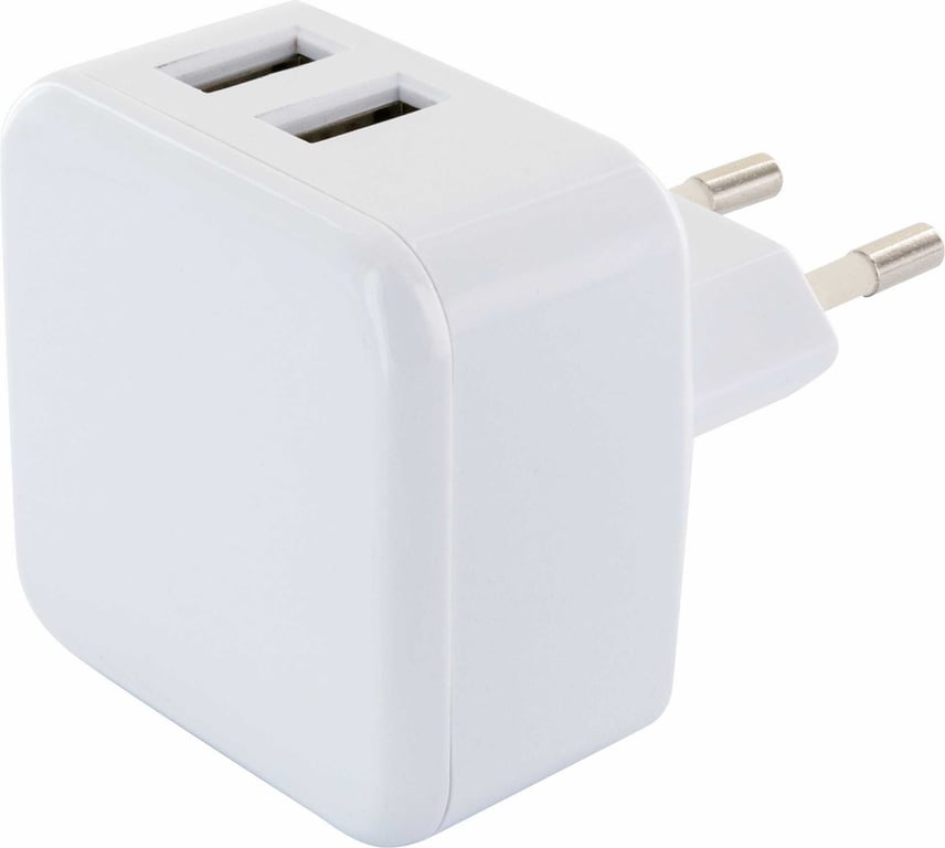 Schwaiger LAD230 531 Aparat cyfrowy, Słuchawki, Smartfon, Tablet Biały Prąd przemienny Wewnętrzna