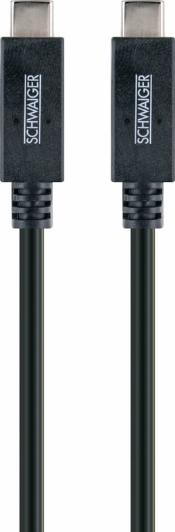 Schwaiger LK 101 C kabel USB 1 m USB 3.2 Gen 2 (3.1 Gen 2) USB C Czarny