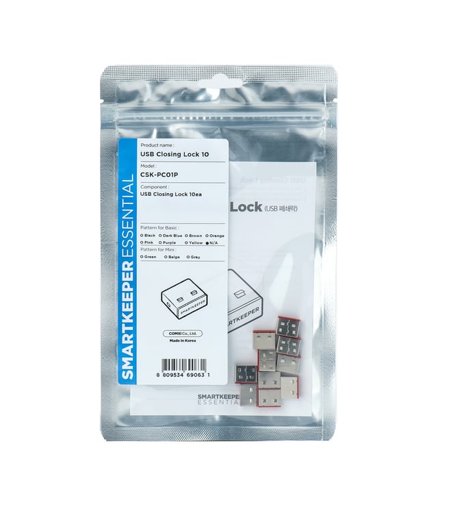 Smartkeeper CSK-PC01P bloker portów Blokada portu USB Typu-A Czerwony, Stal nierdzewna Plastik 10 szt.