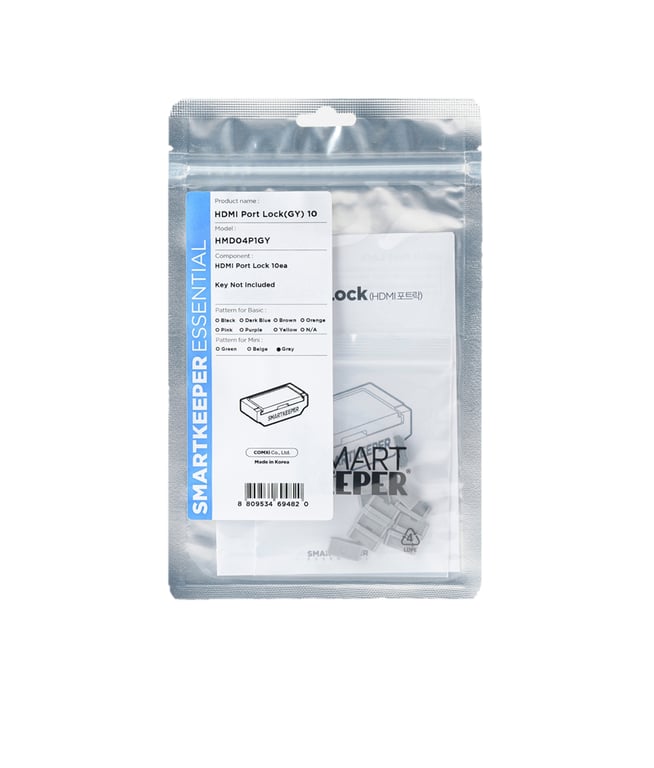 Smartkeeper HMD04P1GY bloker portów Blokada portu HDMI Szary 10 szt.