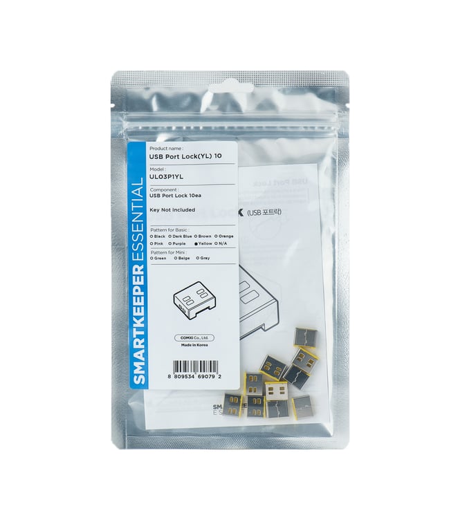 Smartkeeper UL03P1YL bloker portów Blokada portu USB Typu-A Żółty 1 szt.