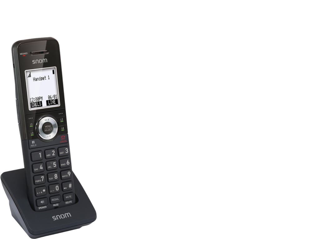 Snom M10 Office Handset Telefon w systemie DECT Nazwa i identyfikacja dzwoniącego Czarny