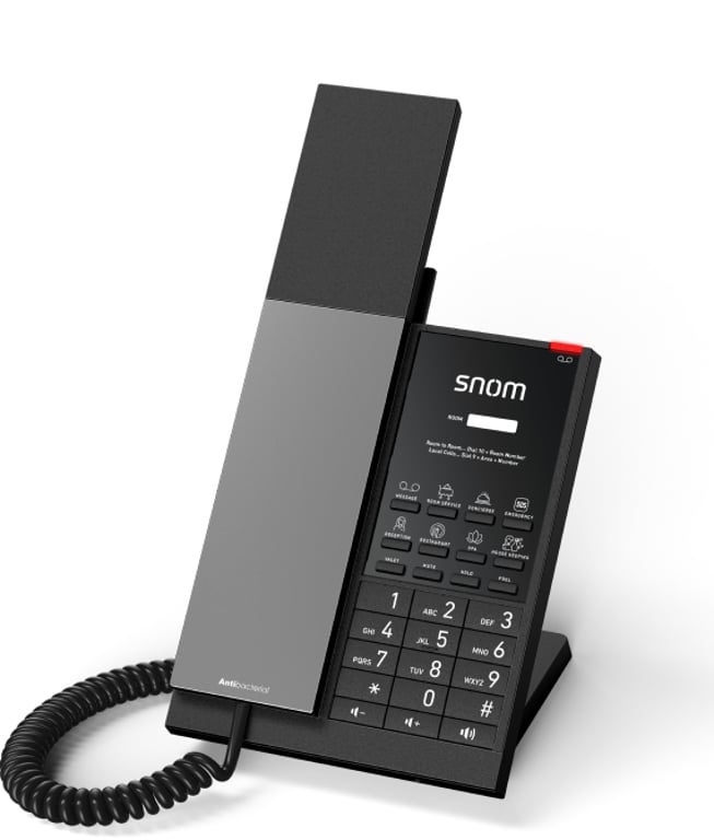 Snom HD350W telefon VoIP Czarny Wi-Fi