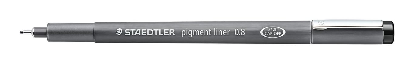 Staedtler Pigment Liner 308 cienkopis Drobny Czarny 1 szt.