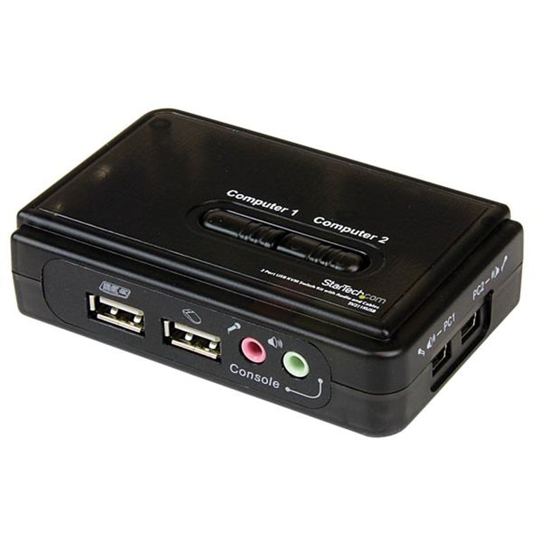 StarTech SV211KUSB przełącznik KVM Czarny