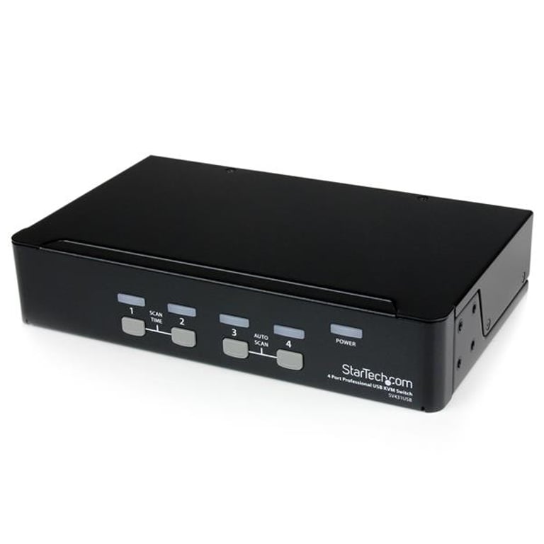 StarTech SV431USB przełącznik KVM Możliwości montowania w stelażu Czarny