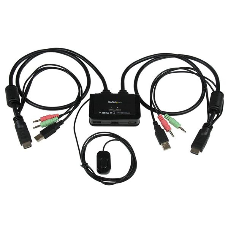 StarTech SV211HDUA przełącznik KVM Czarny