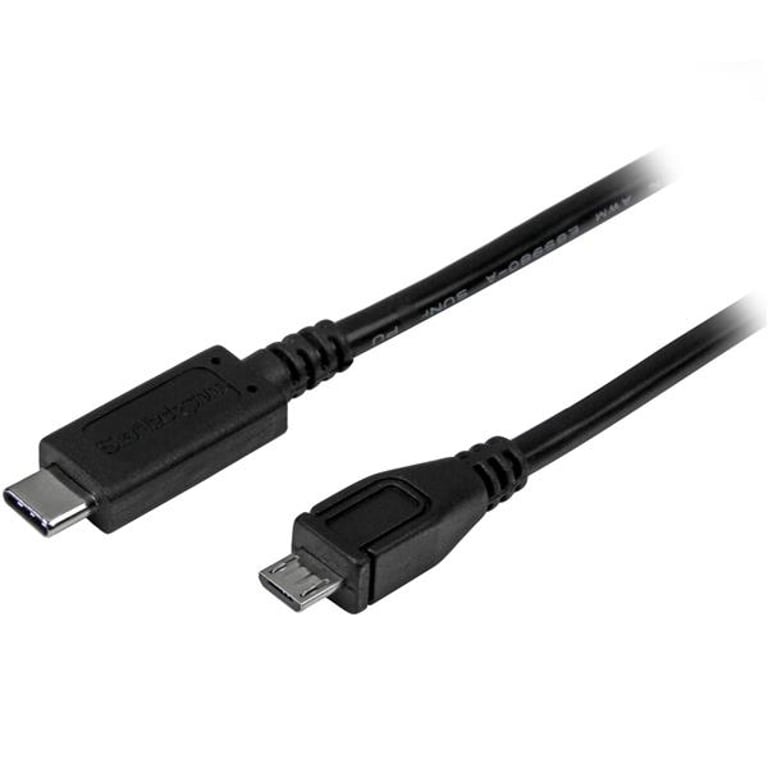 StarTech USB2CUB1M kabel USB 1 m USB 2.0 USB C Micro-USB B Czarny