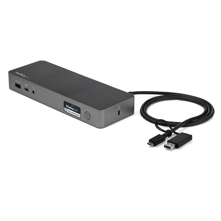 StarTech DK30C2DPPDUE stacja dokująca Przewodowa USB 3.2 Gen 1 (3.1 Gen 1) Type-C Czarny, Szary