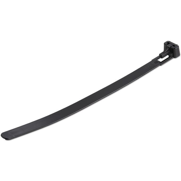 StarTech CBMZTRB6BK opaska kablowa Zwalniana opaska kablowa Nylon, Plastik Czarny 100 szt.