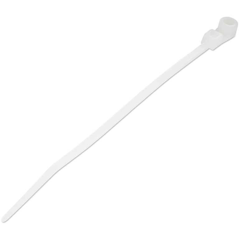 StarTech CBMZTS10N4 opaska kablowa Zwalniana opaska kablowa Nylon, Plastik Biały 100 szt.